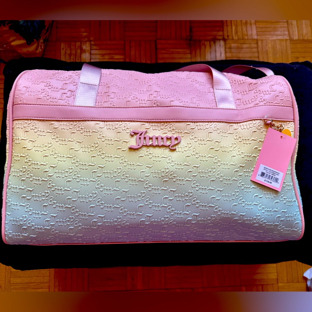 Juicy Couture Ombre Heartless Embossed Weekender
